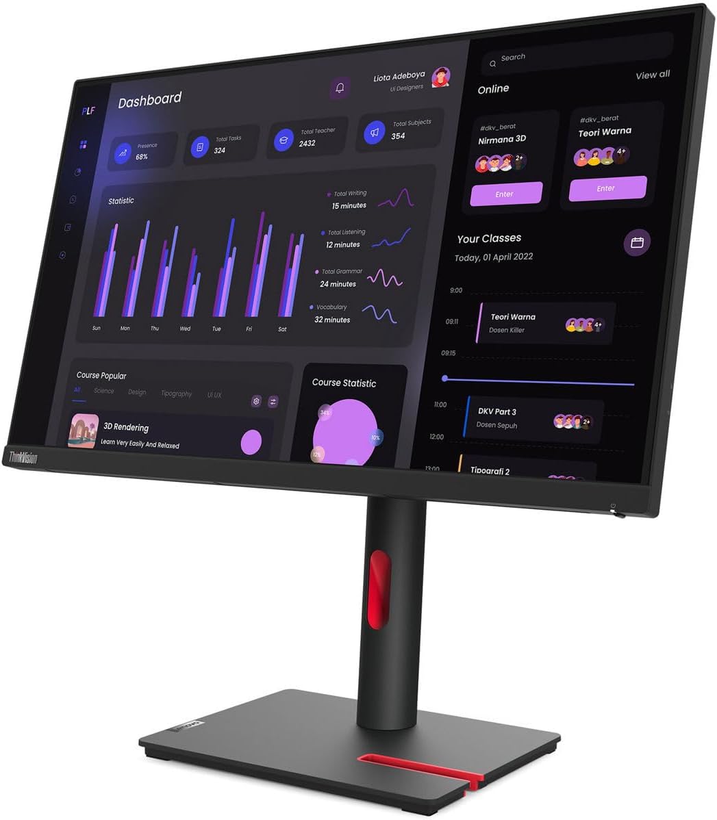 Monitor Lenovo T24I-30 60,96 cm (24") FHD 6 ms - slika 3