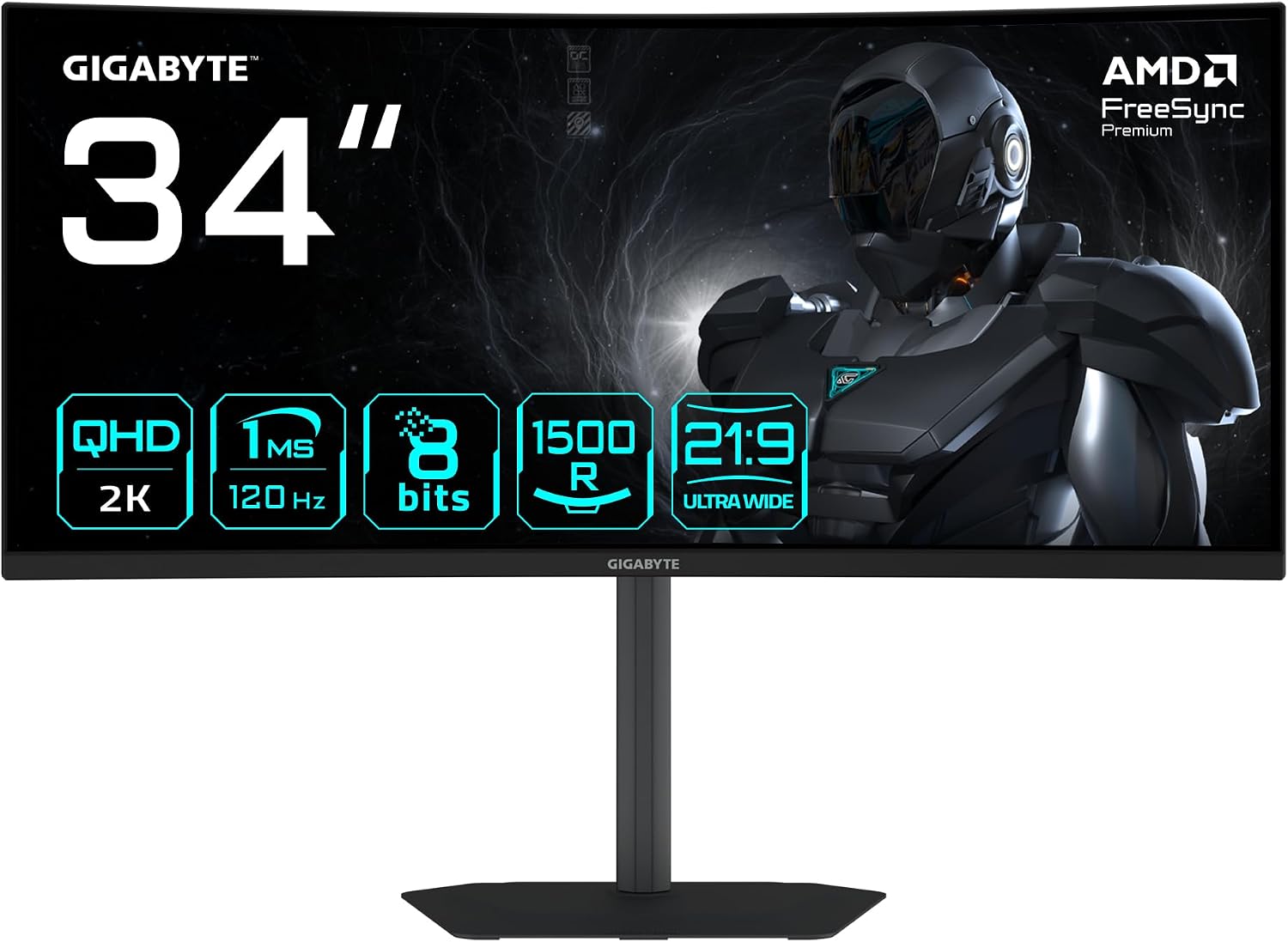 Monitor Gigabyte GS34WQCA 86,36 cm (34″) UWQHD 3440x1440