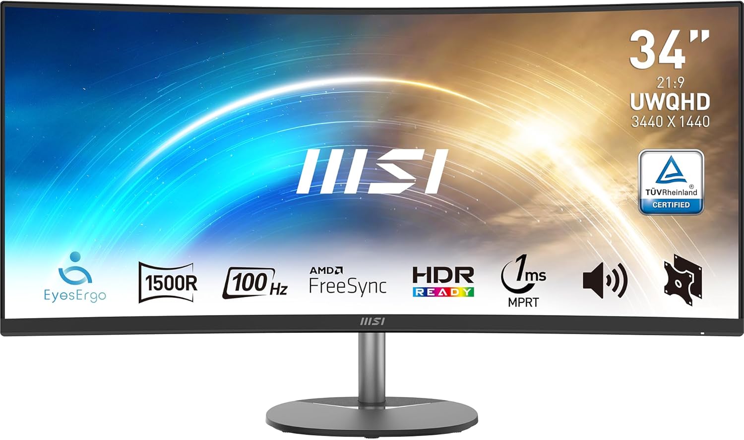 Monitor MSI MP341CQ 86,36 cm (34″) UWQHD 4 ms
