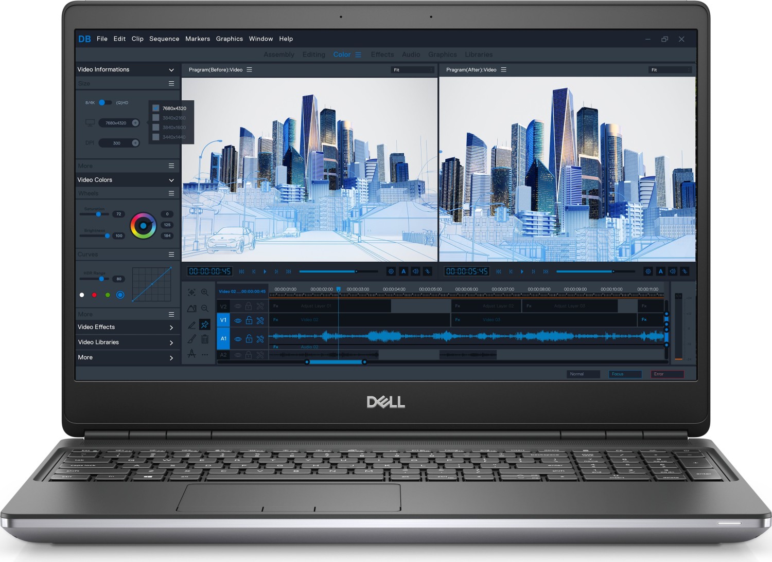 Prenosnik Dell Precision 7560 / i7 / Quadro T1200 / RAM 32 GB / 1TB SSD / 15,6″ FHD